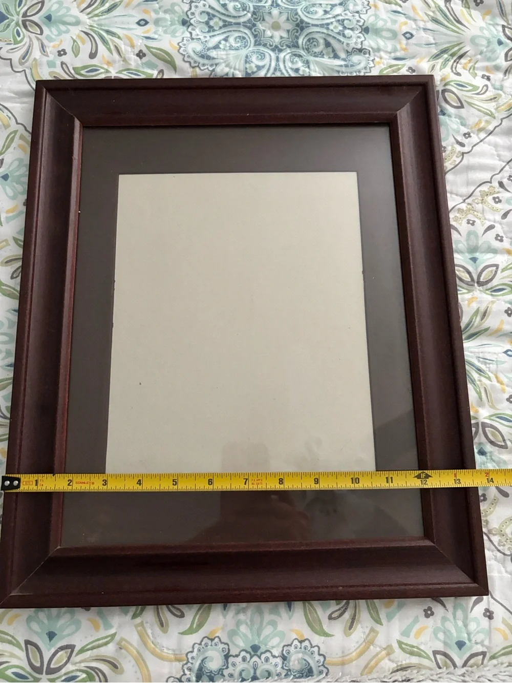 Wood Brown Frame with Brown Mat